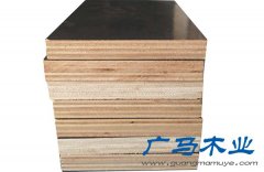 广西实心桉木防水耐磨8层覆膜木模板批发